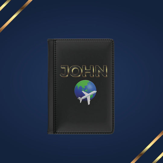 Imagin Vibes: Personalized Passport Cover (3D Letter Patch - Elegant & Secure) Accessories Printify