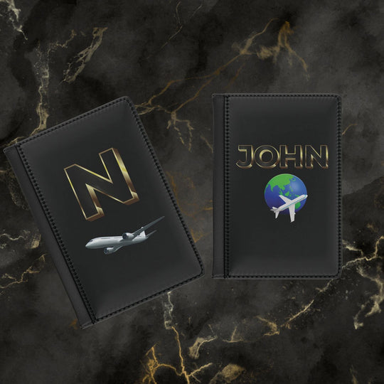 Imagin Vibes: Personalized Passport Cover (3D Letter Patch - Elegant & Secure) Accessories Printify