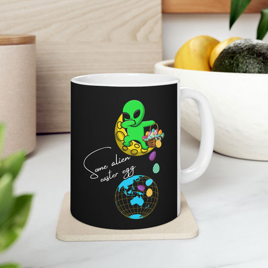 Out-of-This-World Easter: Alien Egg Mug (Ceramic, 11oz or 15oz) Mug Printify