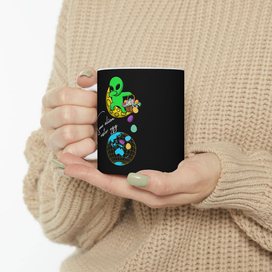 Out-of-This-World Easter: Alien Egg Mug (Ceramic, 11oz or 15oz) Mug Printify