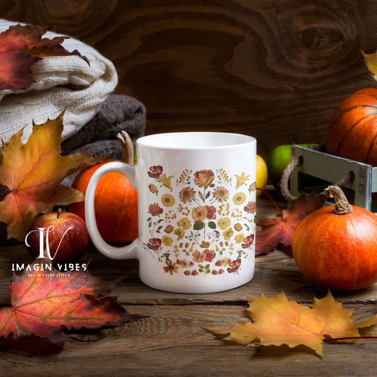Floral Ceramic Mug Mug Printify