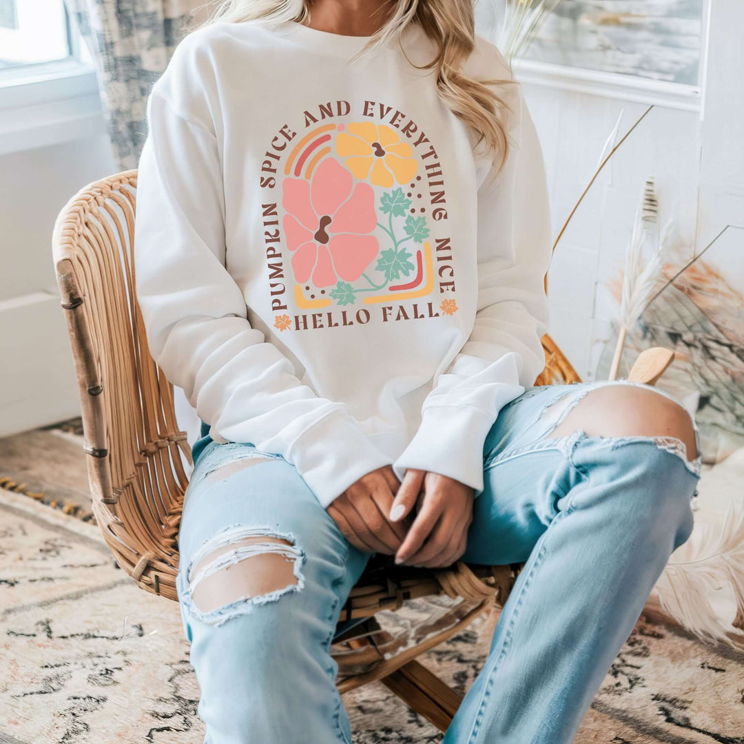 Pumpkin Spice & Everything Nice Sweatshirt Sweatshirt Printify