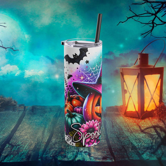 Spooky Season Halloween Pumpkin Tumbler Mug Printify