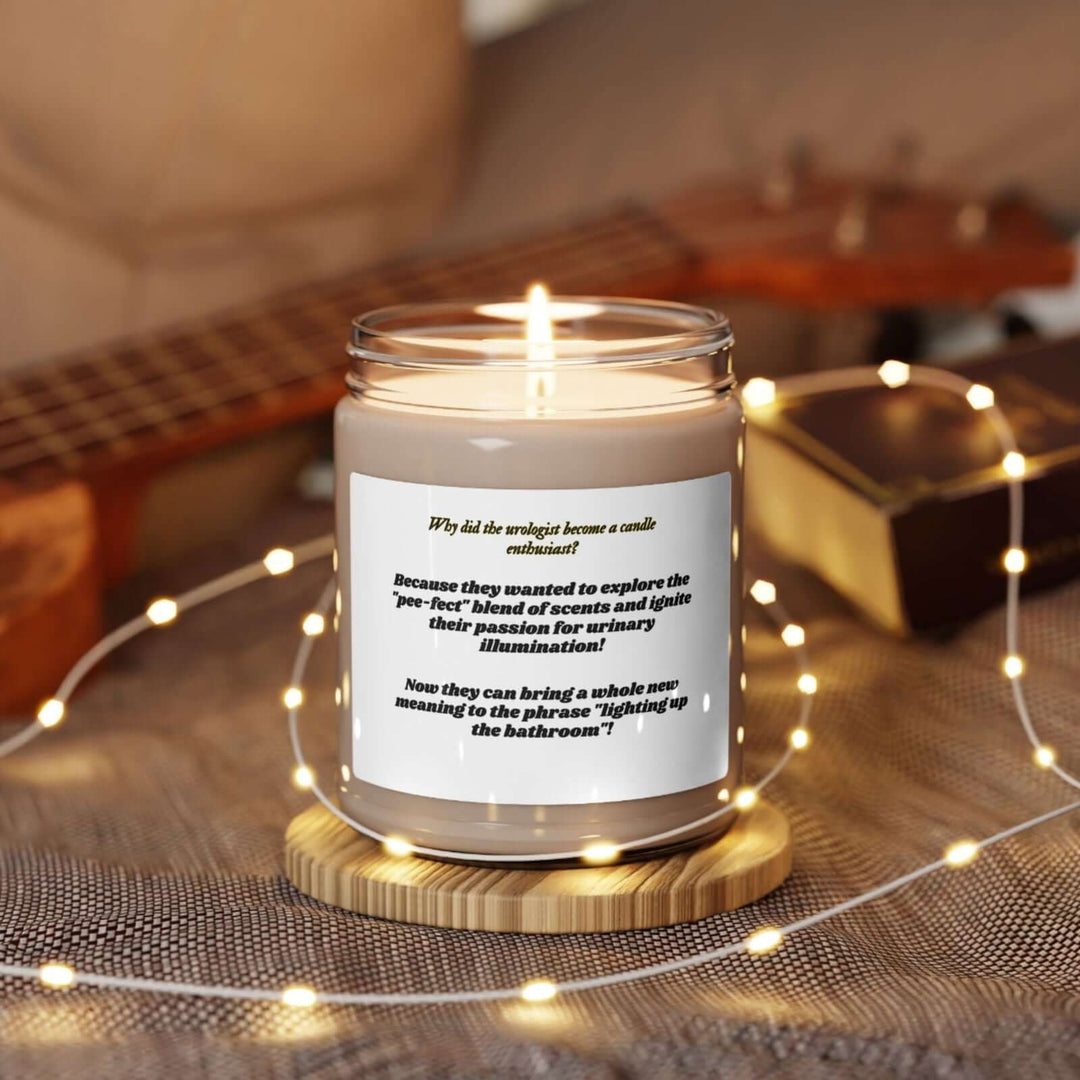 The Perfect Pee-sent: Urologist's Delight Candle Home Decor Printify Apple Harvest 9oz