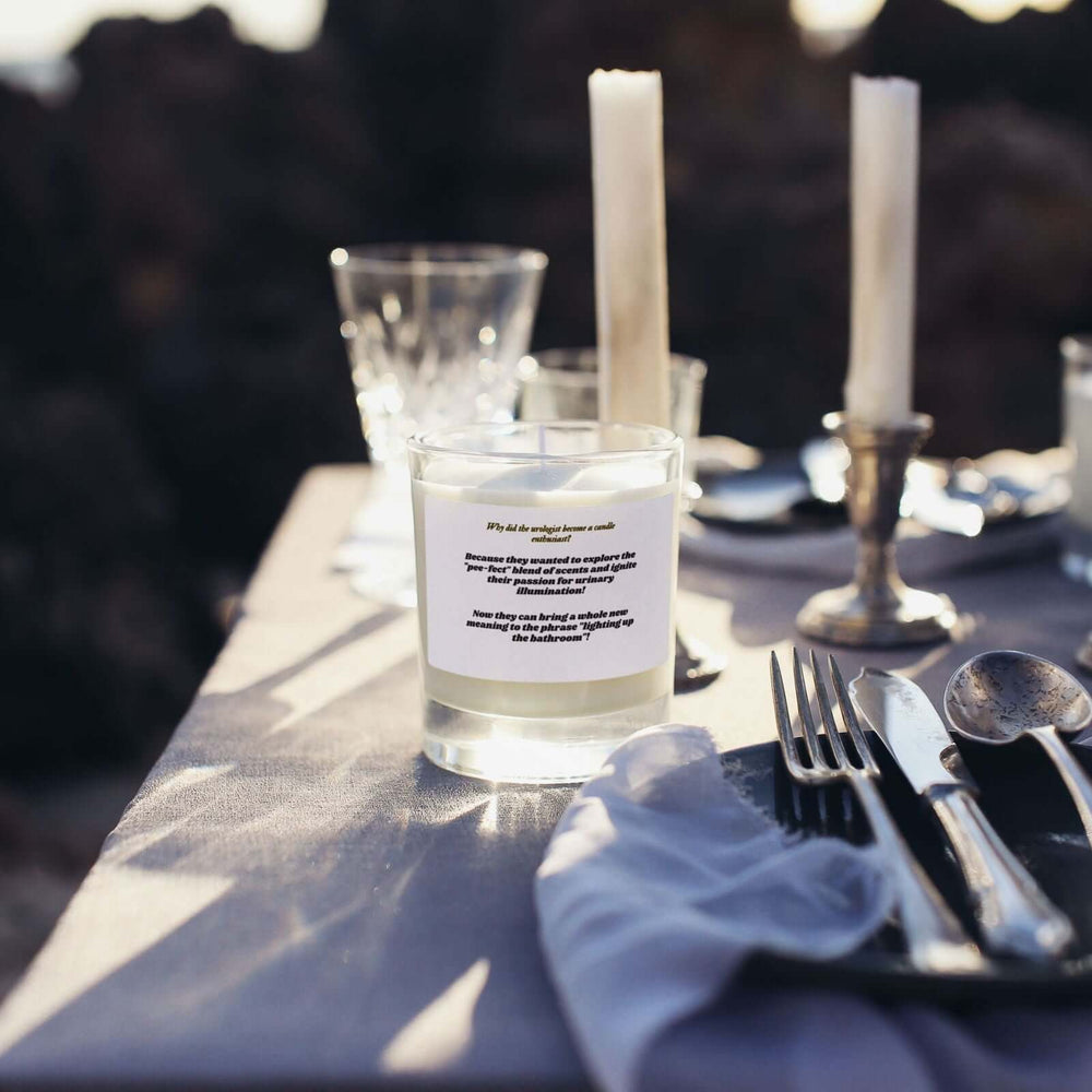 The Perfect Pee-sent: Urologist's Delight Candle Home Decor Printify