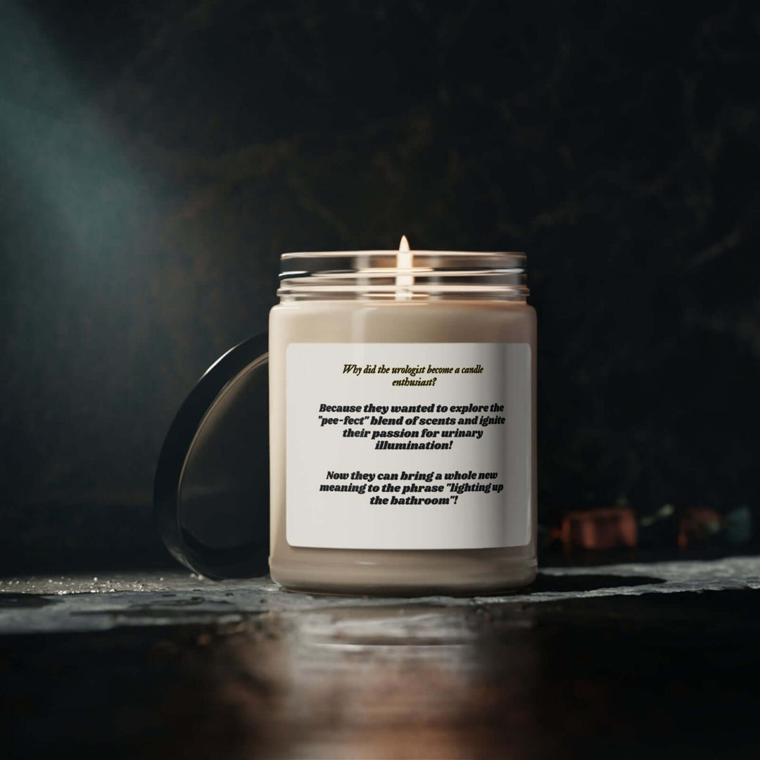 The Perfect Pee-sent: Urologist's Delight Candle Home Decor Printify