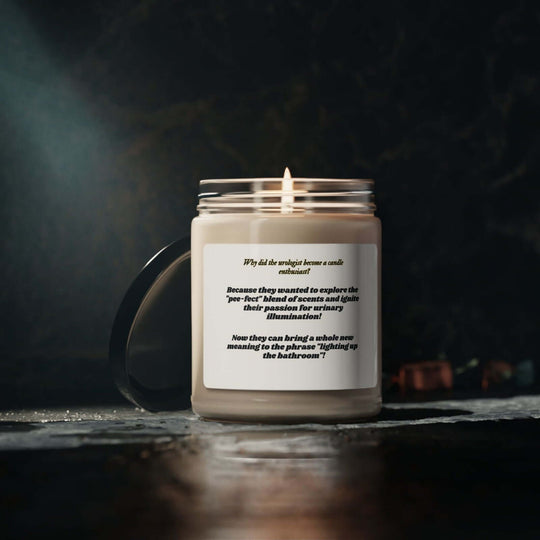 The Perfect Pee-sent: Urologist's Delight Candle Home Decor Printify