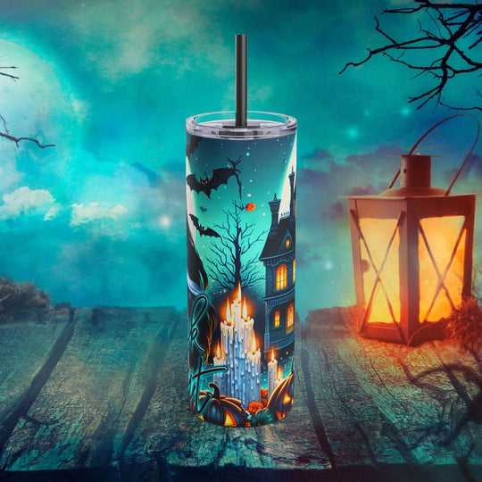 Vampire Woman Halloween Tumbler: Trick or Treat Mug Printify