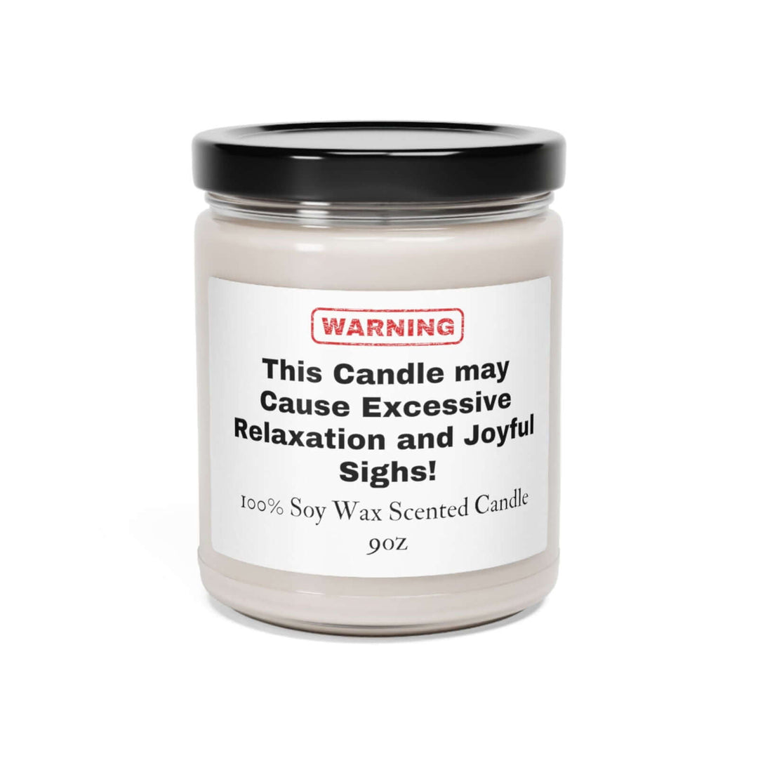 Warning: May Cause Laughter 9oz Soy Candle Home Decor Printify