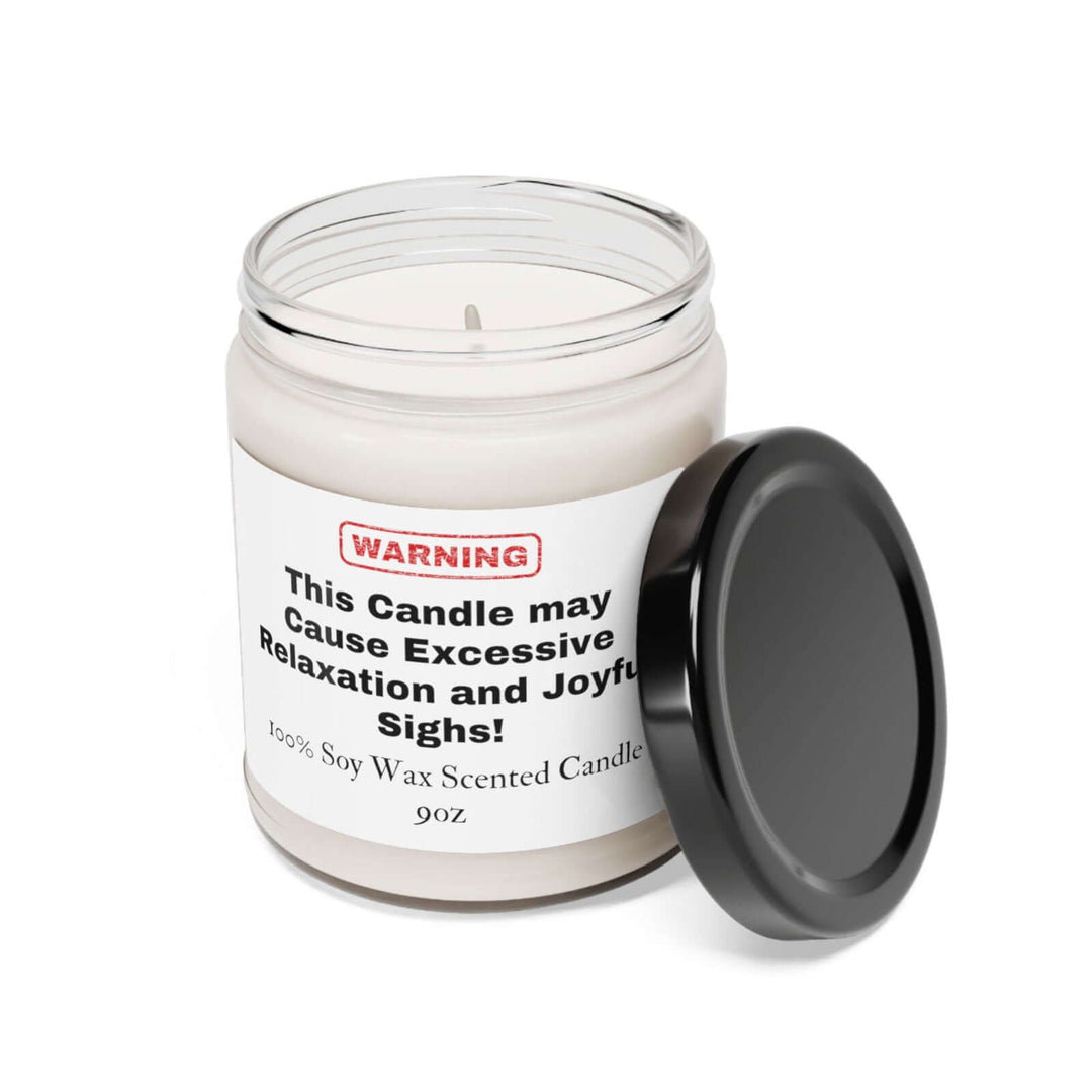 Warning: May Cause Laughter 9oz Soy Candle Home Decor Printify