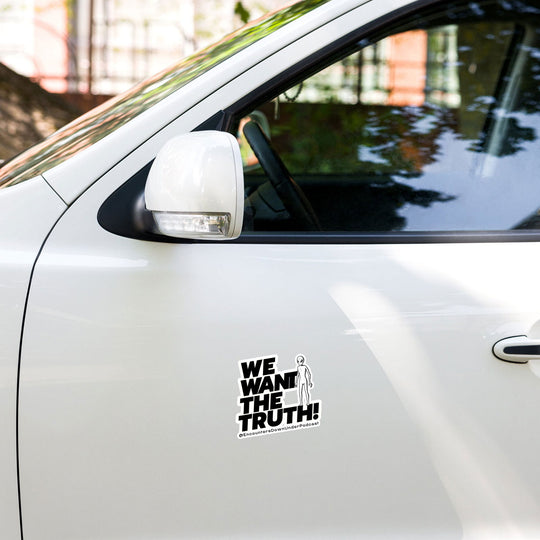 We Want THe Truth Sticker, Encounters Down Under Sticker, Alien Sticker Imagin Vibes