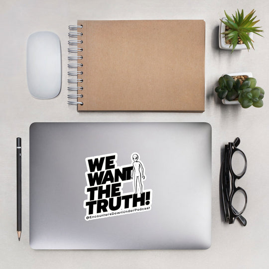 We Want THe Truth Sticker, Encounters Down Under Sticker, Alien Sticker Imagin Vibes