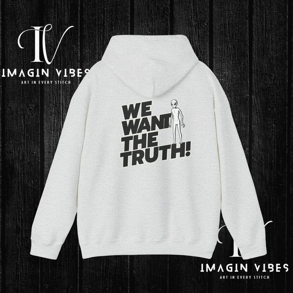 We Want the Truth UFO Hoodie Hoodie Printify