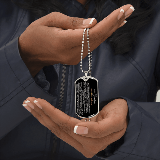 To My Grandson - Love Tag - SS426GS-DTV1 Jewelry ShineOn Fulfillment
