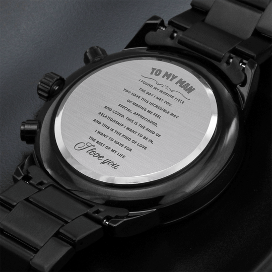 To My Man - Luxury Engraved Watch - SSTMMW8 Jewelry ShineOn Fulfillment