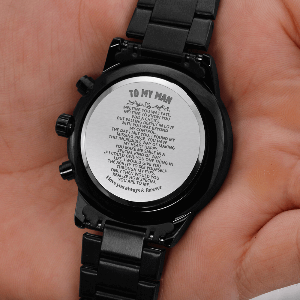 To My Man - Engraved Premium Watch - SSMW4 Jewelry ShineOn Fulfillment