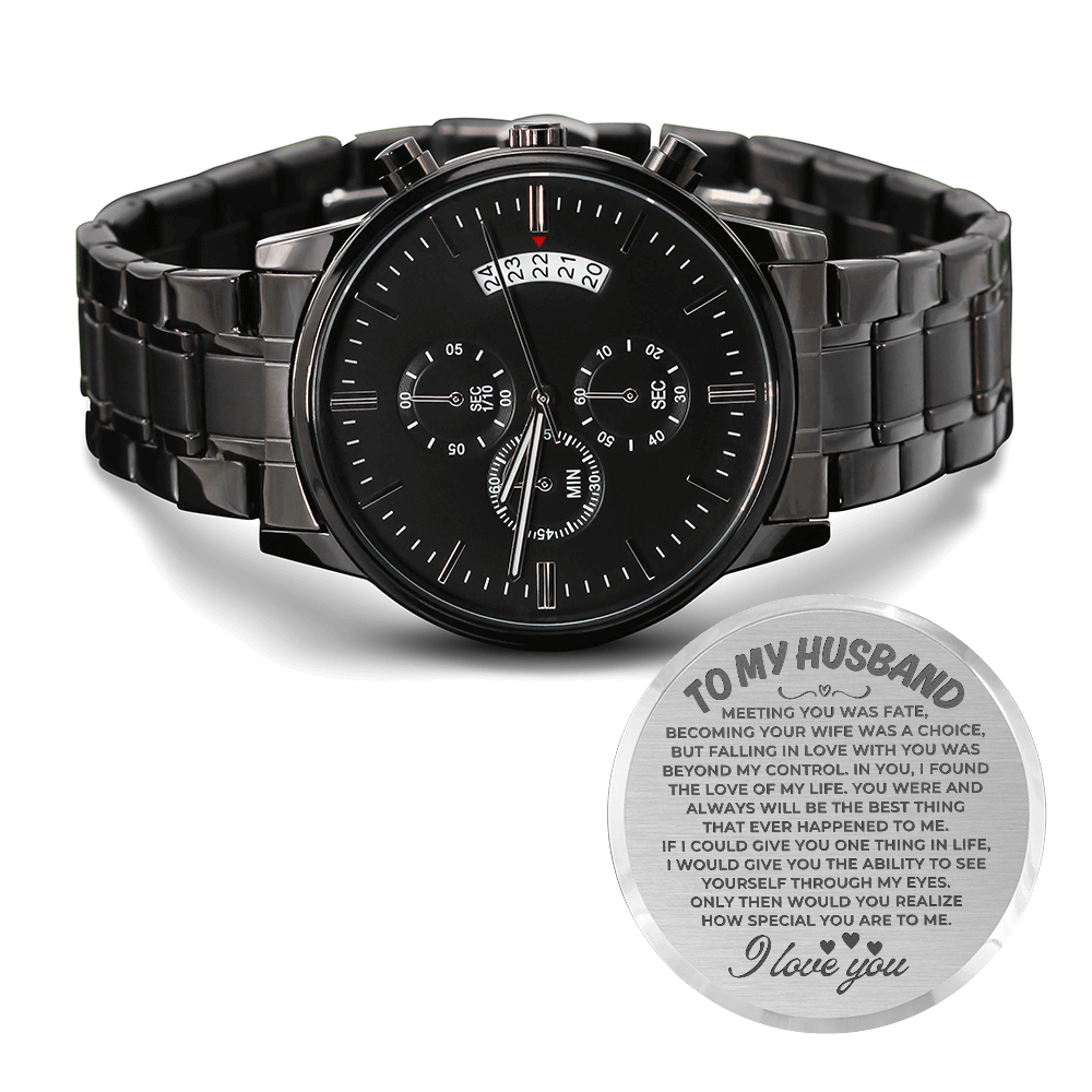 To My Husband - Engraved Premium Watch - SS222dr Jewelry ShineOn Fulfillment