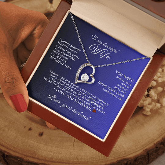 To My Beautiful Wife - Forever Love Gift Set - SS52V3 Jewelry ShineOn Fulfillment