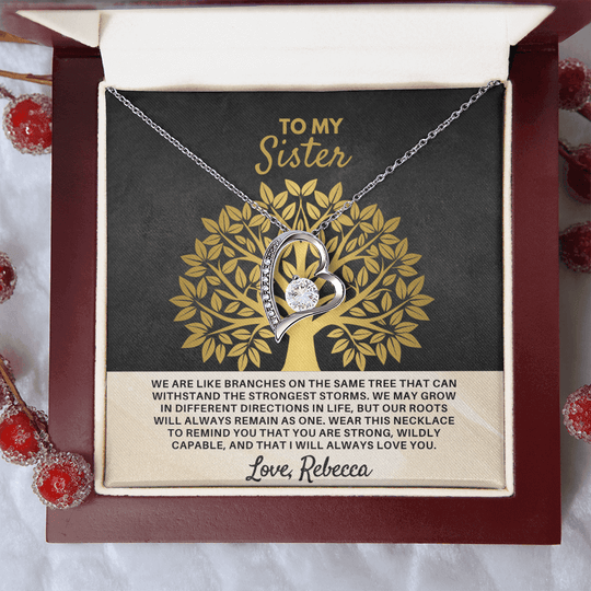 To My Sister - Forever Love - Gift Set - SSS3V1 Jewelry ShineOn Fulfillment