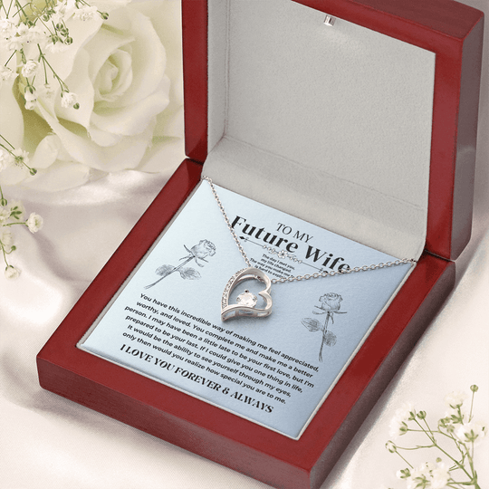 To My Future Wife - Forever Love Necklace Gift Set - S338V4 Jewelry ShineOn Fulfillment