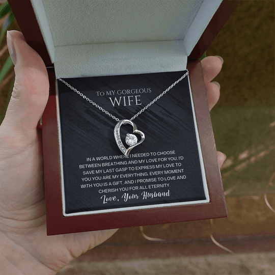 To My Gorgeous Wife - Forever Love Necklace Gift Set - SSW23 Jewelry ShineOn Fulfillment