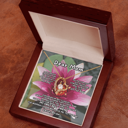 Dear Mom - From Son - Necklace Gift Set - SS368v2 Jewelry ShineOn Fulfillment