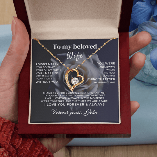 To My Beloved Wife - Forever Love Gift Set - SS52V5R Jewelry ShineOn Fulfillment