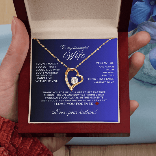 To My Beautiful Wife - Forever Love Gift Set - SS52V3 Jewelry ShineOn Fulfillment