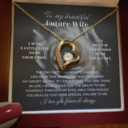 To My Future Wife - Forever Love Necklace Gift Set - SS339 Jewelry ShineOn Fulfillment