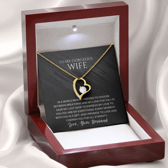 To My Gorgeous Wife - Forever Love Necklace Gift Set - SSW23 Jewelry ShineOn Fulfillment