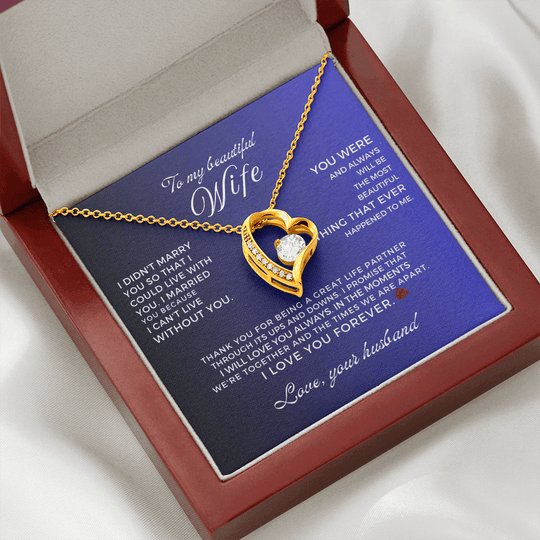 To My Beautiful Wife - Forever Love Gift Set - SS52V3 Jewelry ShineOn Fulfillment