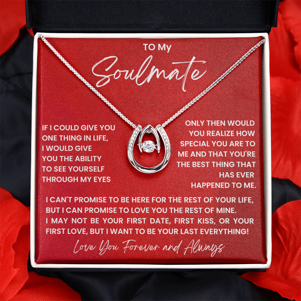 To My Soulmate - Beautiful Neckle Gift Set - SS40 Jewelry ShineOn Fulfillment Two Tone Box