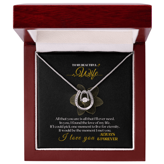 To My Wife - Beautiful Gift Set - SS09 Jewelry ShineOn Fulfillment Luxury Box w/LED