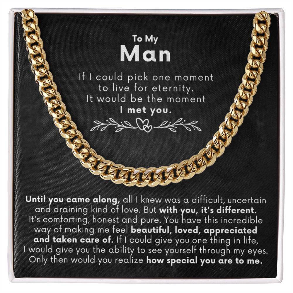 To My Man - Luxury Gift Set - SSTM5 Jewelry ShineOn Fulfillment 18K Yellow Gold Finish Standard Box