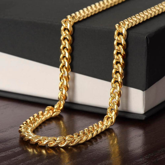 To My Man - I Love You Forever - Cuban Chain - SSTMMCC7 Jewelry ShineOn Fulfillment