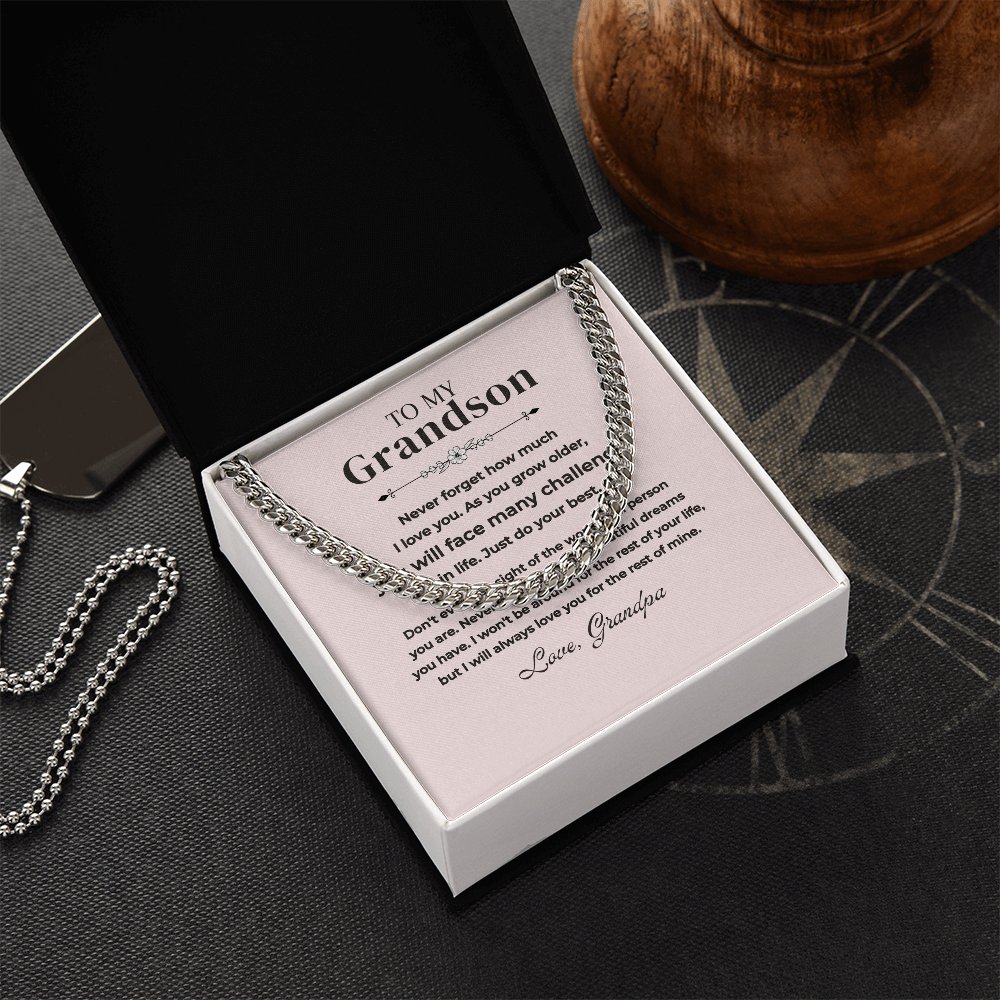 To My Grandson - Big Dreams - Personalized Gift Set - SS223 Jewelry ShineOn Fulfillment
