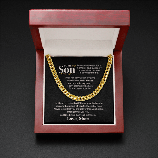 To My Son - I May Not Carry In My Arms Anymore - Gift Set - SS329v1 Jewelry ShineOn Fulfillment