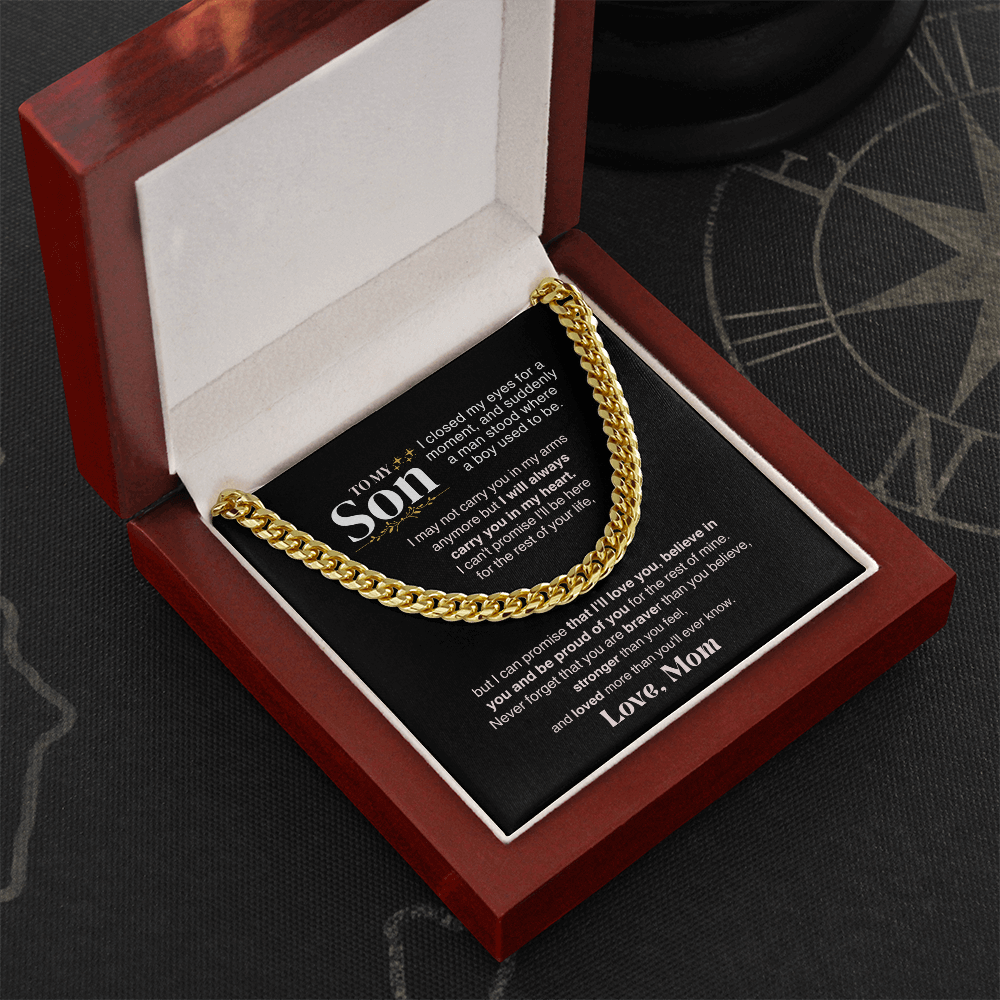 To My Son - I May Not Carry In My Arms Anymore - Gift Set - SS329v1 Jewelry ShineOn Fulfillment