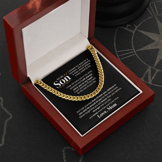 To My Son - I May Not Carry In My Arms Anymore - Gift Set - SS329v1 Jewelry ShineOn Fulfillment