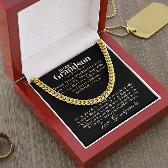 To Our Grandson - Grandparents - Rest Of Ours - Gift Set - SS330 Jewelry ShineOn Fulfillment