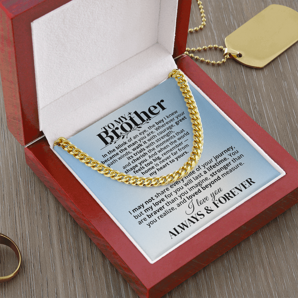 To My Brother - Forever & Always - Gift Set - SSB3V2 Jewelry ShineOn Fulfillment