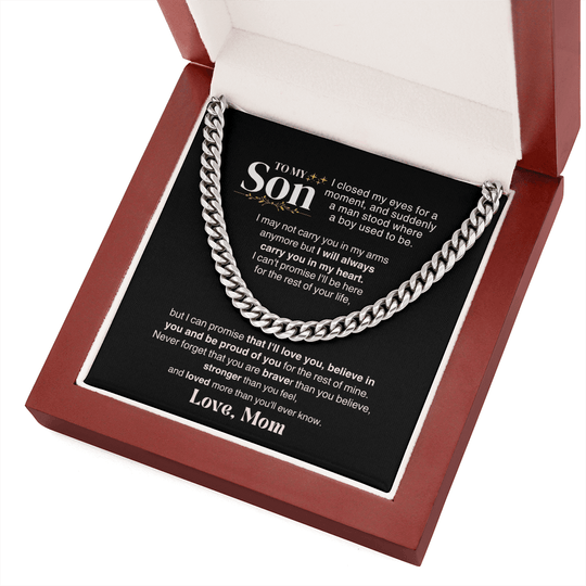 To My Son - I May Not Carry In My Arms Anymore - Gift Set - SS329v1 Jewelry ShineOn Fulfillment
