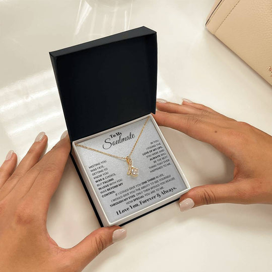 To My Soulmate - Alluring Beauty Gift Set - SSM1 Jewelry ShineOn Fulfillment 18K Yellow Gold Finish Standard Box