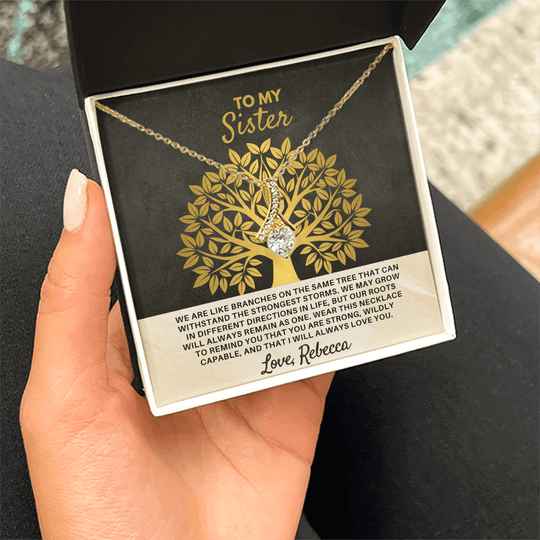 To My Sister - Personalized Gift Set - SSS3V2 Jewelry ShineOn Fulfillment