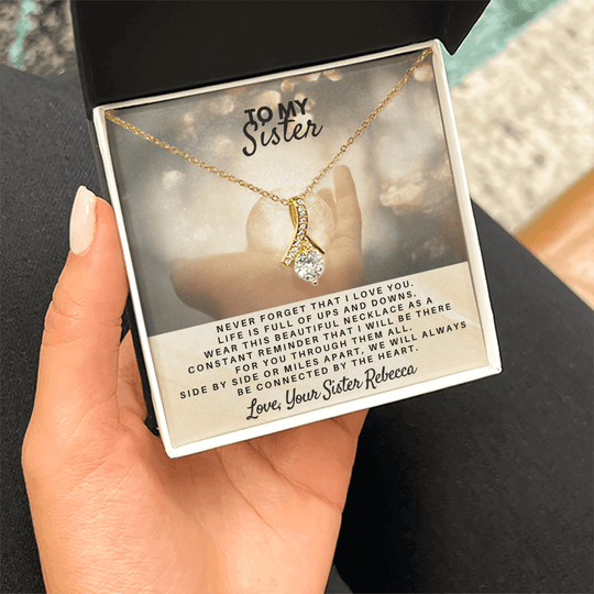 To My Sister - Personalized Gift Set - SS5V1 Jewelry ShineOn Fulfillment