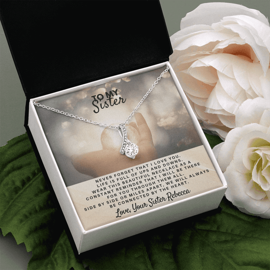 To My Sister - Personalized Gift Set - SS5V1 Jewelry ShineOn Fulfillment