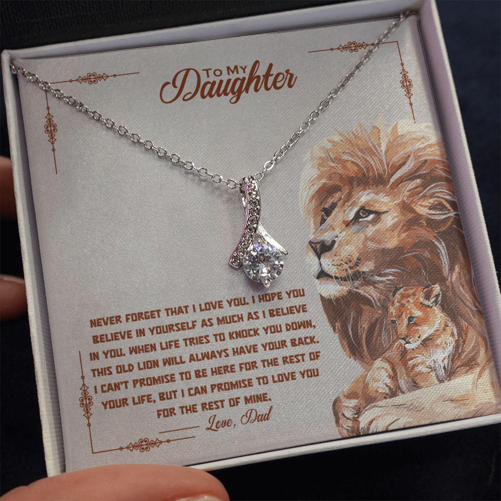 To My Daughter - Old Lion - Gift Set - SSD34V2 Jewelry ShineOn Fulfillment