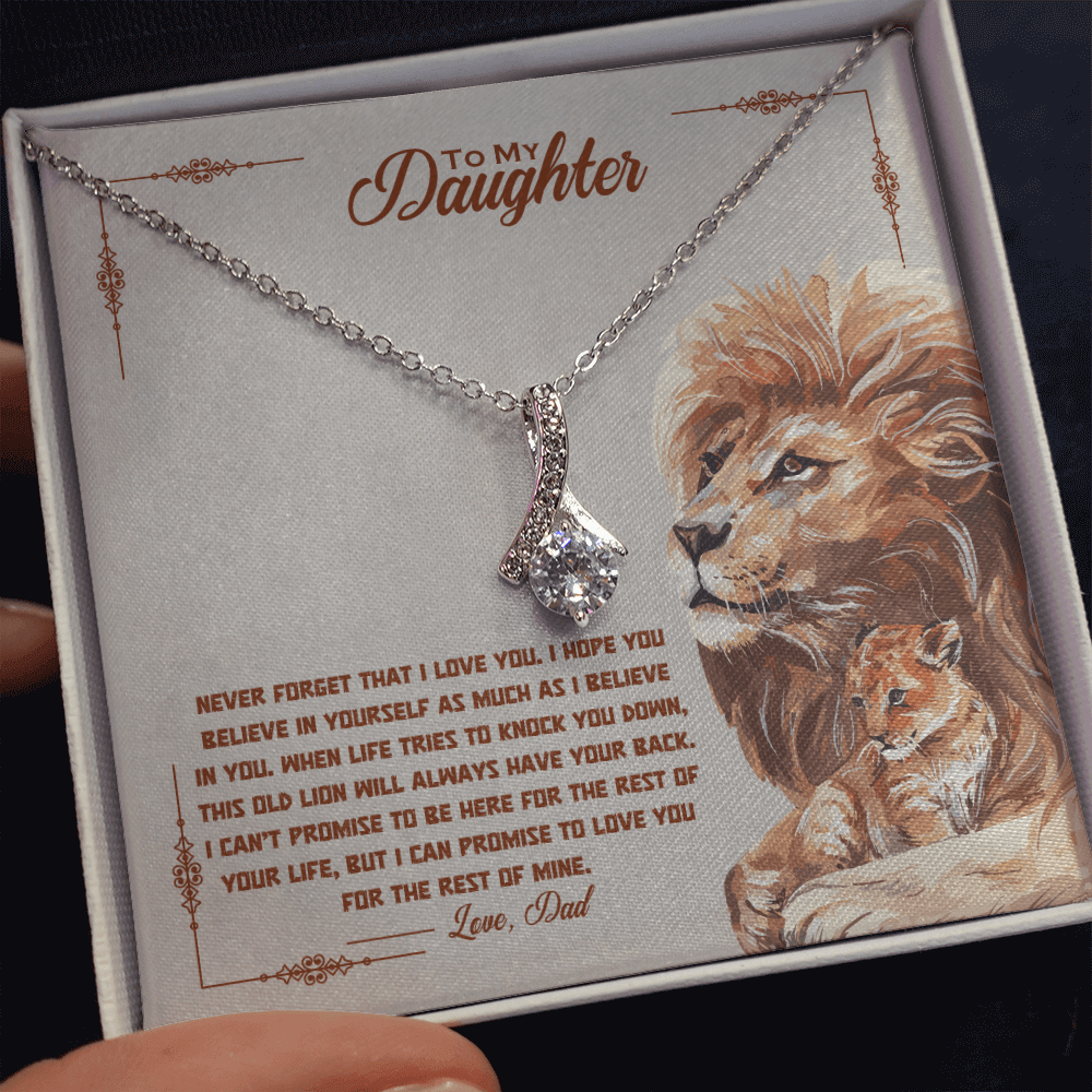 To My Daughter - Old Lion - Gift Set - SSD34V2 Jewelry ShineOn Fulfillment