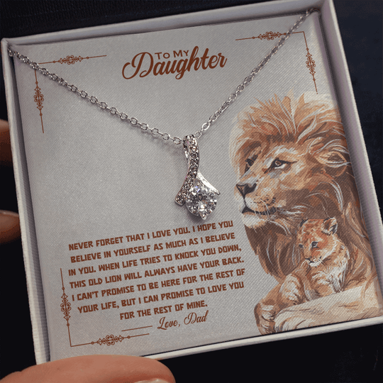 To My Daughter - Old Lion - Gift Set - SSD34V2 Jewelry ShineOn Fulfillment
