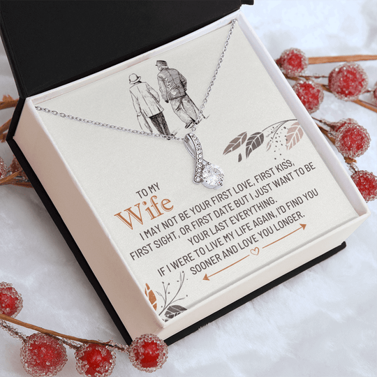 To My Wife - First Kiss - Beautiful Gift Set - SSW25 Jewelry ShineOn Fulfillment